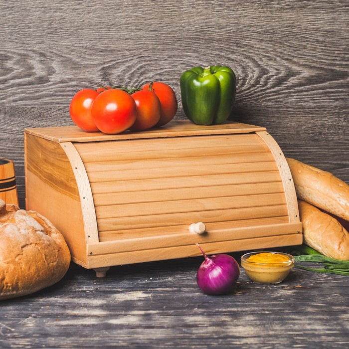 Хлебница деревянная, бук-люкс