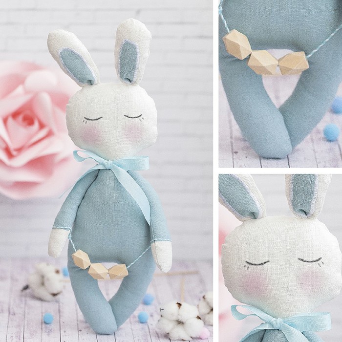 Мягкая игрушка «Зайка мальчик», набор для шитья, 18 × 22 × 3,6 см