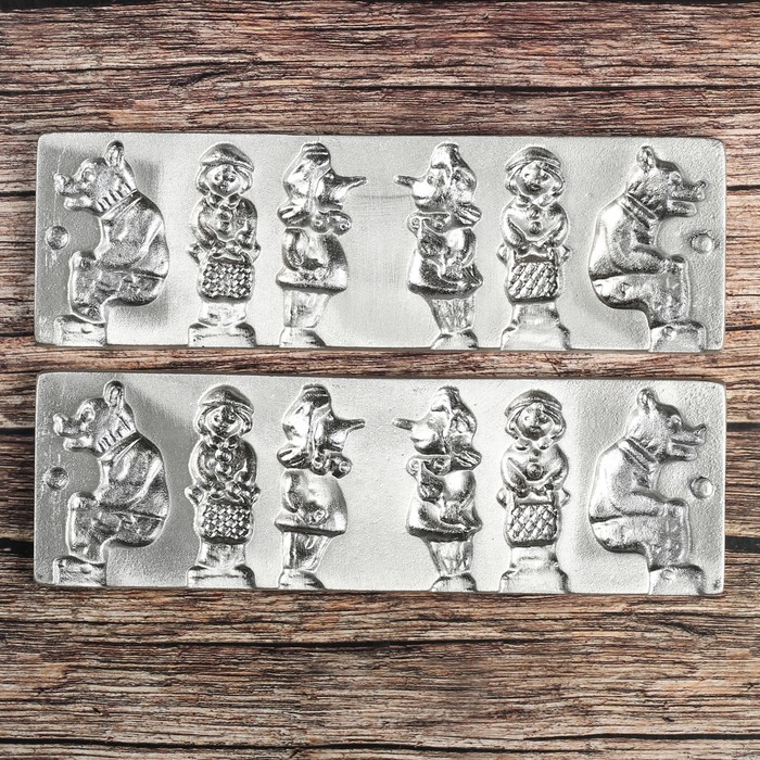 Форма для леденцов "Ассорти №1", 6 фигур, без зажима