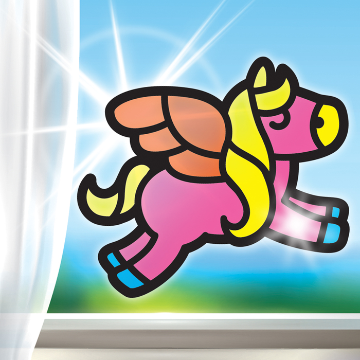 Витраж из бумаги своими руками "Пони"