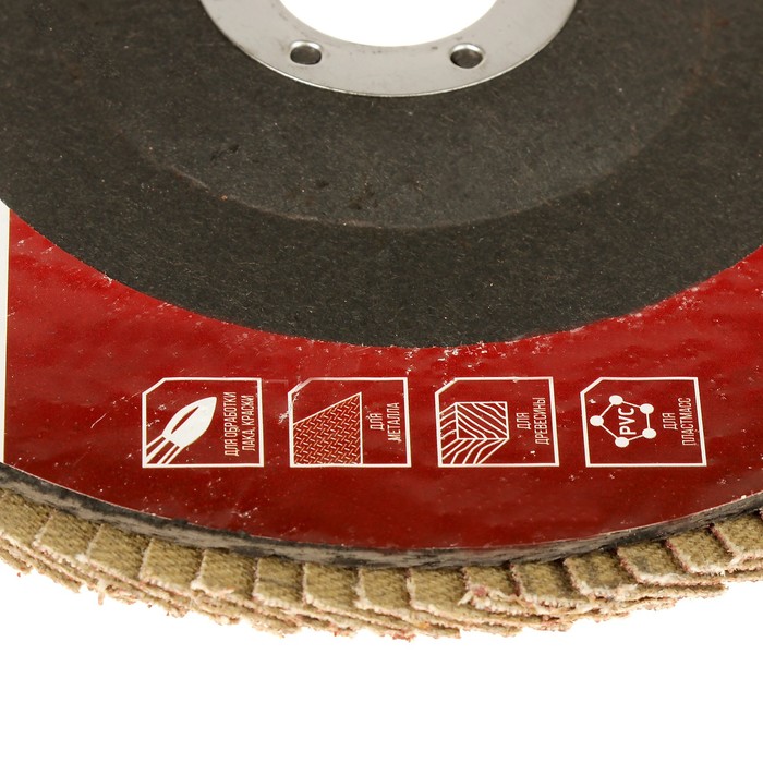 Круг лепестковый торцевой LOM, 150 × 22 мм, Р100