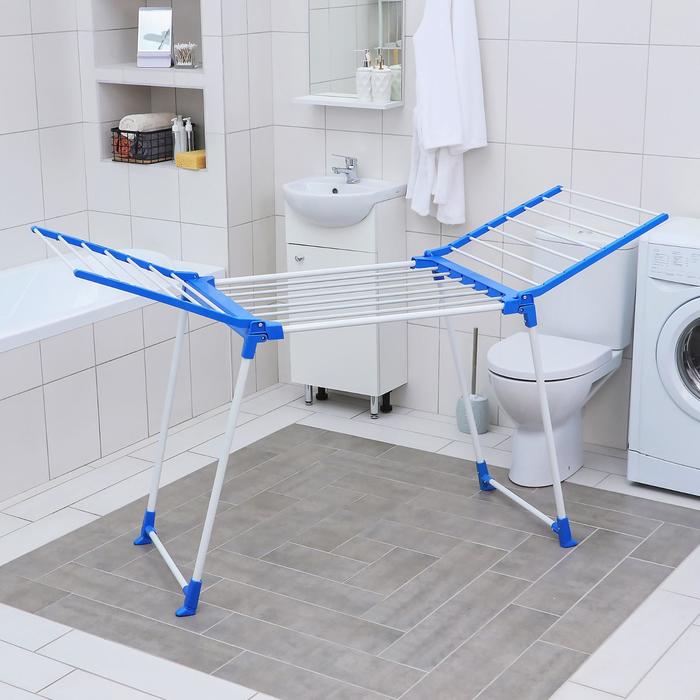 Сушилка для белья напольная 166х62х97 см, 15 м, металлическая окрашенная