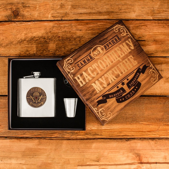 Набор "ВДВ", фляжка 180 мл, стопка 2 шт., воронка