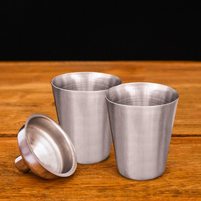 Набор "Удачной охоты", фляжка 180 мл, стопка 2 шт., воронка