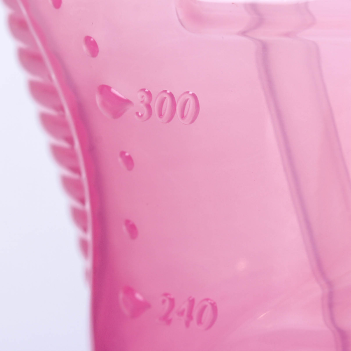 Поильник детский с трубочкой «Кошечка», на ремешке, 350 мл, от 5 мес., цвета МИКС