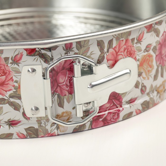 Набор форм для выпечки разъемных 3 шт "Круг. Розарий": 22/24/26,5х7 см