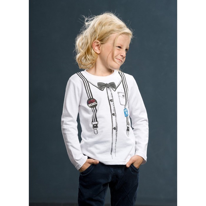 Джемпер для мальчика, рост 98 см, цвет белый