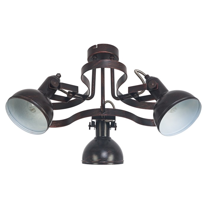 Люстра "Бастиан" 3 лампы 60W E14 золото-коричневый 52х52х26 см.