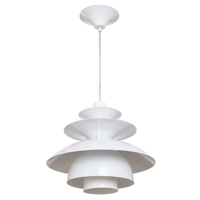 Люстра подвесные "Джосс" 1 лампа 60W E27 белый 40х40х100 см.