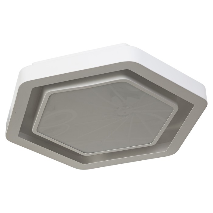 Люстра "Арун" 1 лампа 35W LED с пультом управления белый 37х33х7 см.