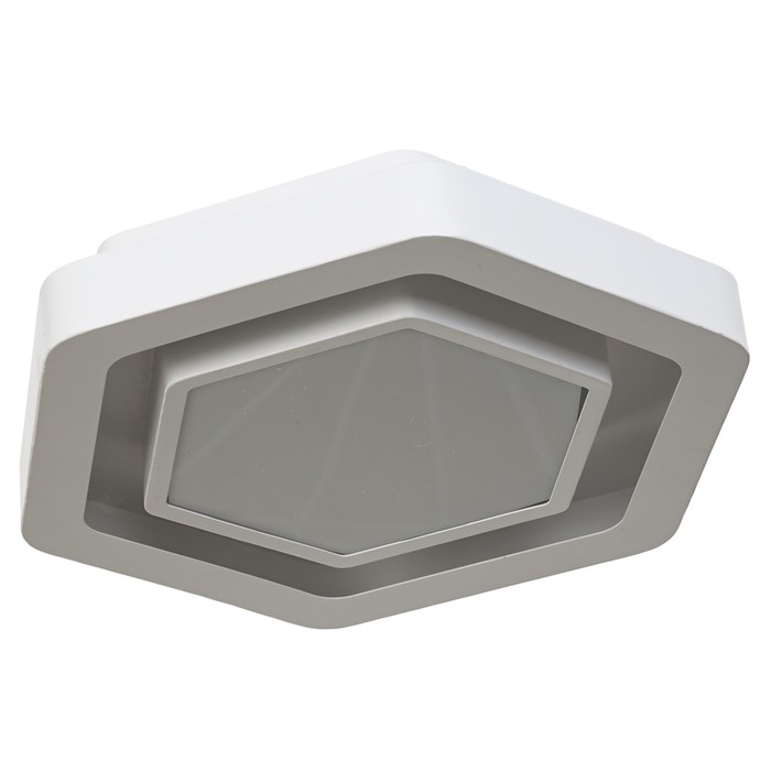 Люстра "Арун" 1 лампа 27W LED с пультом управления белый 37х33х7 см.