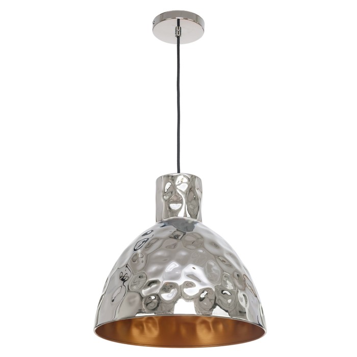 Люстра подвесная  "Джема" 1 лампа E27 40W хром 37х37х110 см