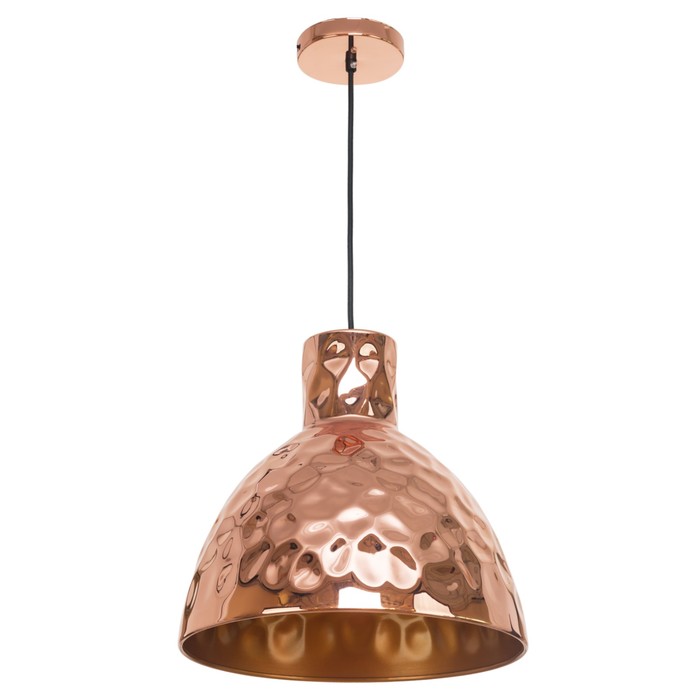 Люстра подвесная  "Джема" 1 лампа E27 40W медь 37х37х110 см