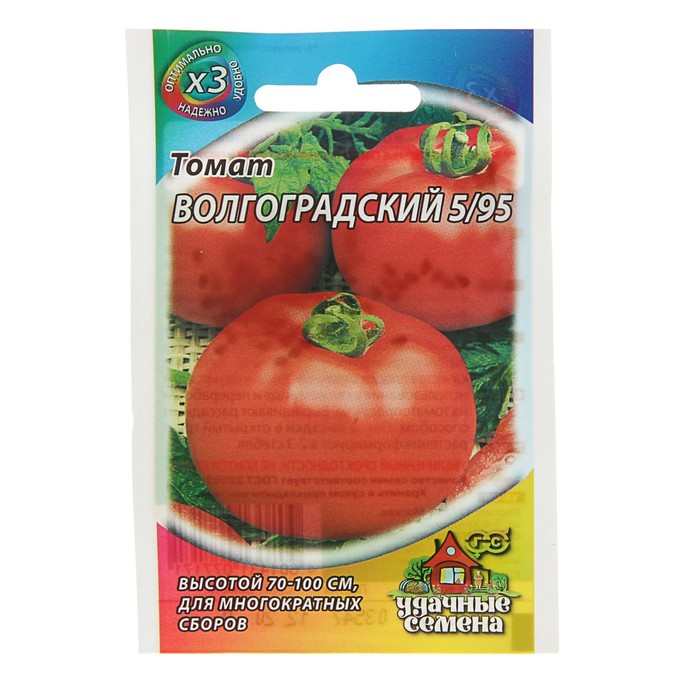 Семена Уд.Сем. Томат "Волгоградский 5/95", скороспелый, 0,3 г