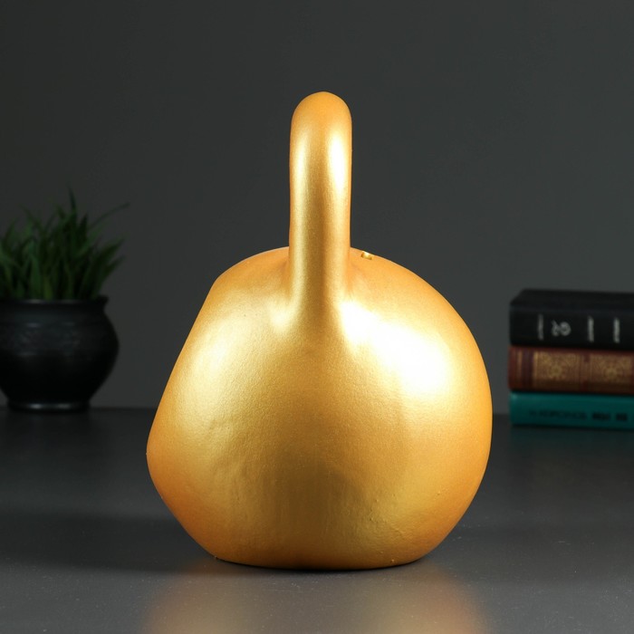 Копилка "Гиря большая" золотая 26см