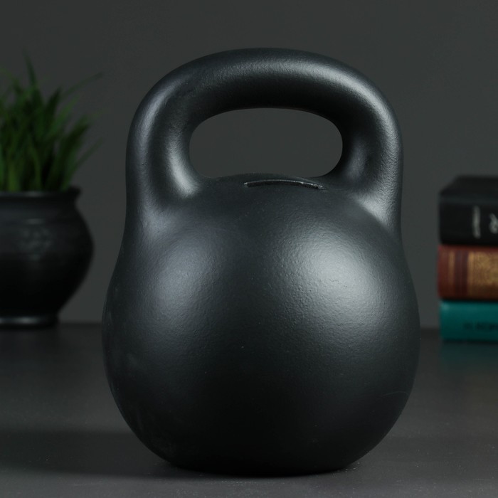 Копилка "Гиря малая" черная 20см