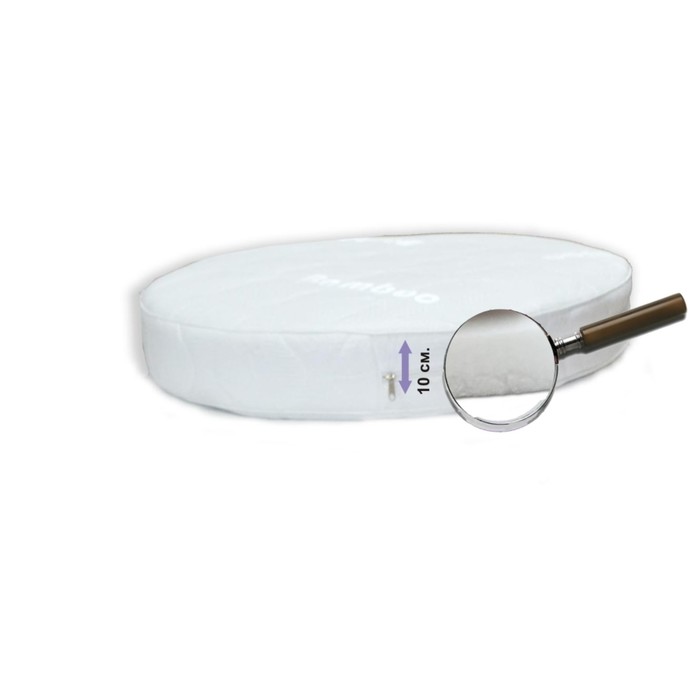 Матрас круглый "Яркий сон", размер 65х65 см, высота 10 см, жаккард