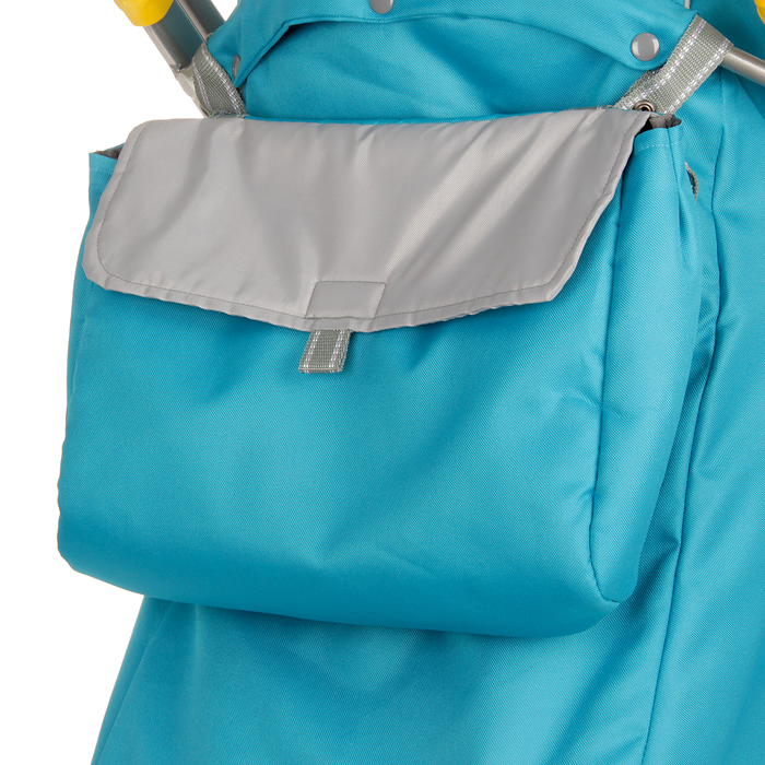 Санки-коляска "Ника детям 6. Снеговик", цвет бирюзовый