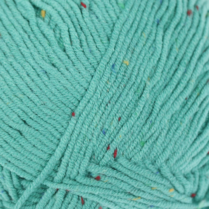 Пряжа "Cotton Gold Tweed" 57% хлопок, 40% акрил, 3% полиэстер 330м/100гр (610 изумруд)