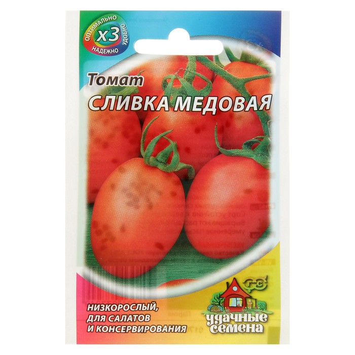 Семена Уд.Сем. Томат "Сливка медовая" красная, скороспелый. 0,3 г