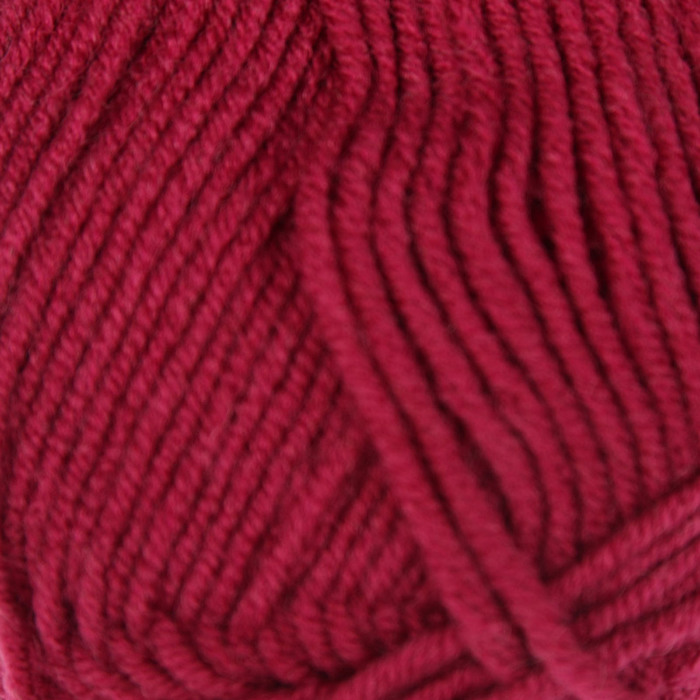 Пряжа "Lanagold" 51% акрил, 49% шерсть 240м/100гр (649 рубин)