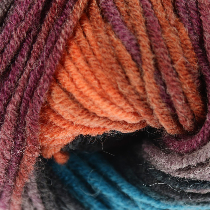 Пряжа "Lanagold batik" 51% акрил, 49% шерсть 240м/100гр (4209)