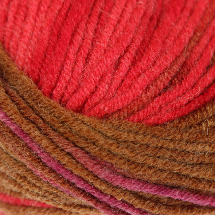 Пряжа "Lanagold batik" 51% акрил, 49% шерсть 240м/100гр (2783)