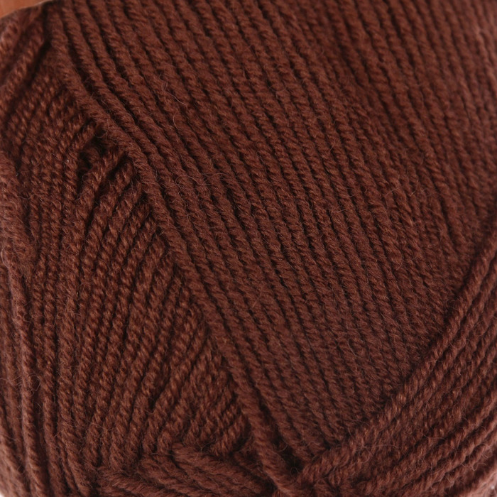 Пряжа "Lanagold fine" 49% шерсть, 51% акрил 390м/100гр (583 каштановый)