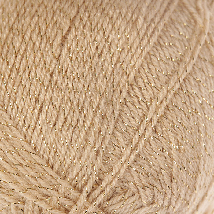 Пряжа "Sal simli" 95% акрил, 5% металлик 460м/100гр (95 верблюжий)