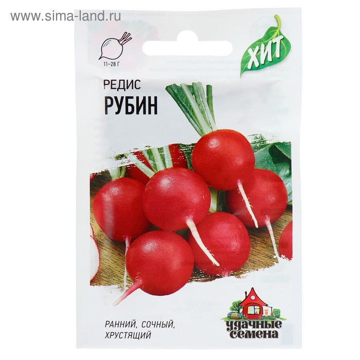 

Семена Редис "Рубин", 2 г серия ХИТ х3