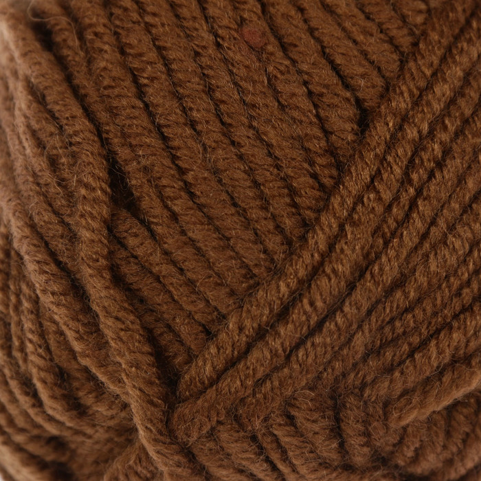 Пряжа "Superlana Maxi" 75% акрил, 25% шерсть 100м/100гр (137 табачно-коричневый)