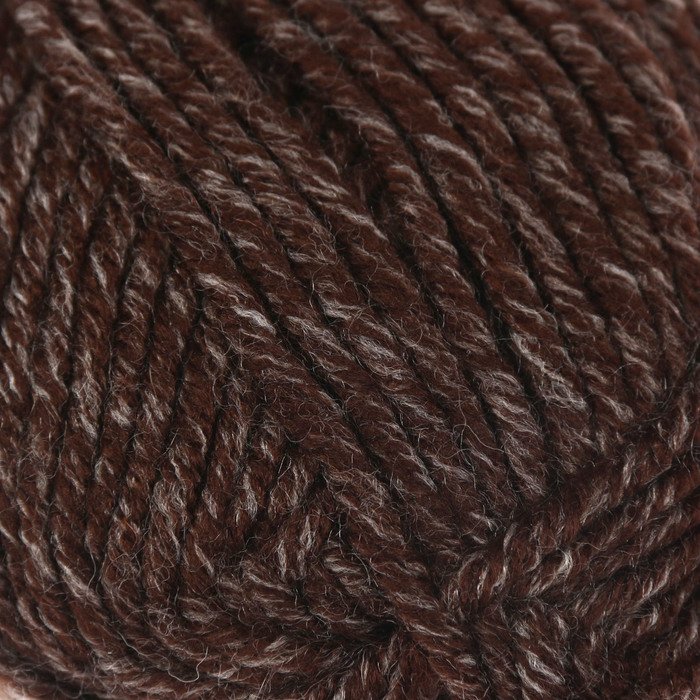 Пряжа "Superlana Maxi" 75% акрил, 25% шерсть 100м/100гр (804 коричневый меланж)