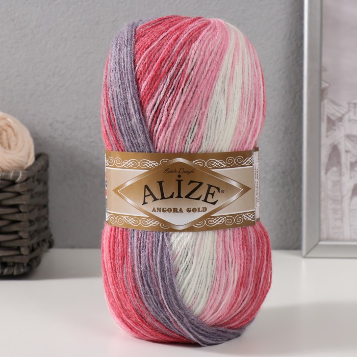 Пряжа "Angora Gold Batik"  20% шерсть, 80% акрил 550м/100гр (1602)