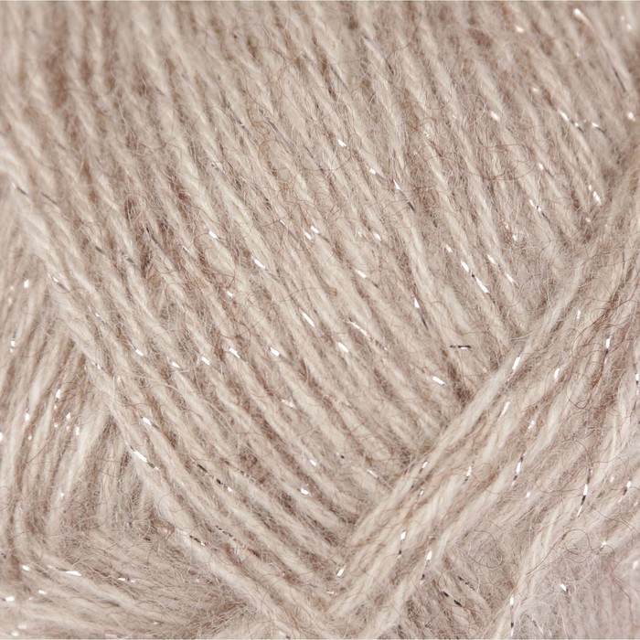 Пряжа "Angora Gold Simli" 75% акрил, 20% шерсть, 5% металлик 500м/100гр (152 беж.мел.)