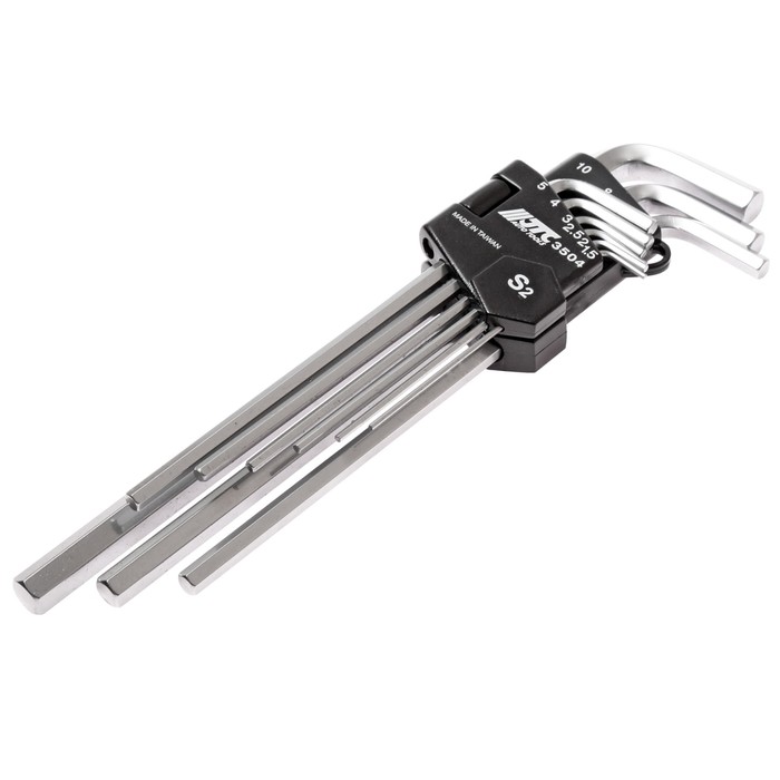 Набор ключей шестигранных JTC-3504, удлинённые, сталь S2