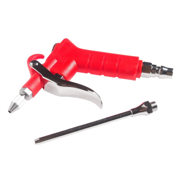 Пневмопистолет продувочный JTC-3112A, с двумя сменными насадками 28, 110 мм, до 15кг/см3