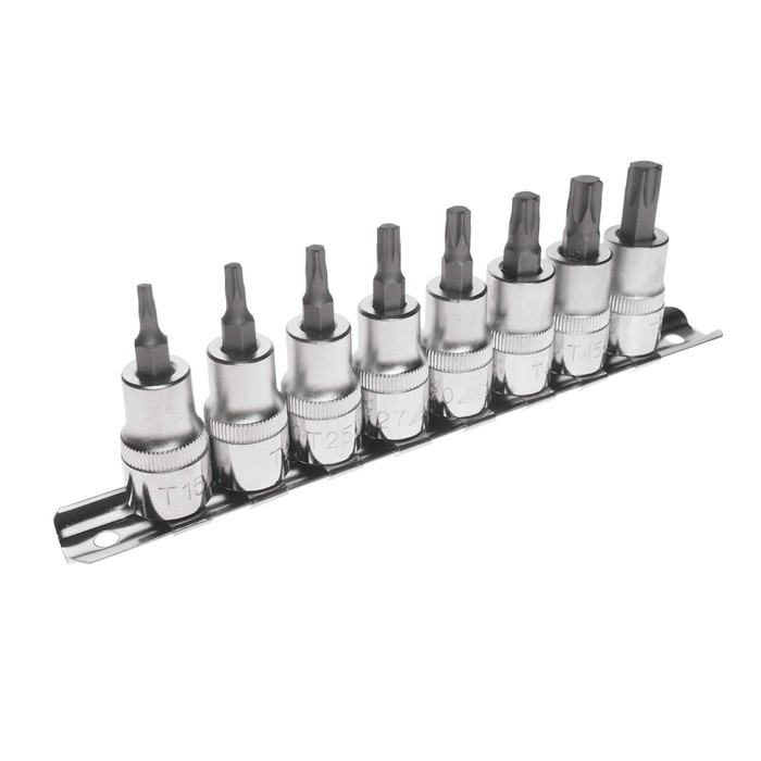 Набор бит-головок JTC-H308T, TORX, 3/8", T15-T50, 8 шт