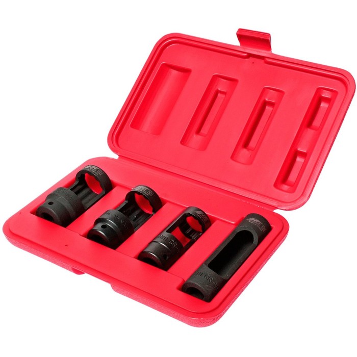 Набор головок для снятия кислородных датчиков JTC-1543, 4 предмета, 1/2", 22-28 мм