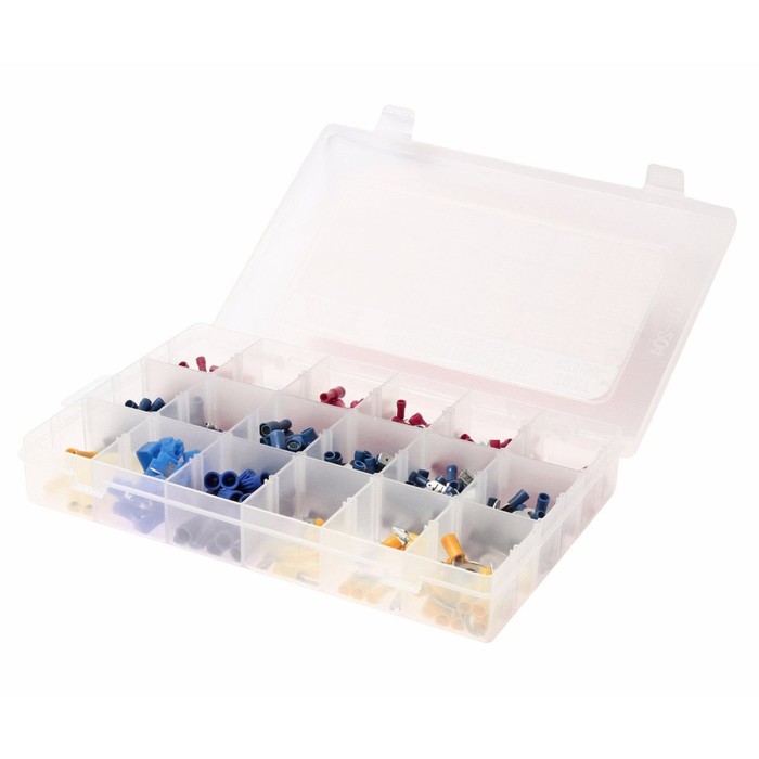 Набор клемм автомобильных изолированных JTC-2027, 530 предметов, 18 типоразмеров