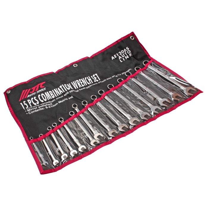 Набор ключей JTC-AE1206S, комбинированных, 15 предметов