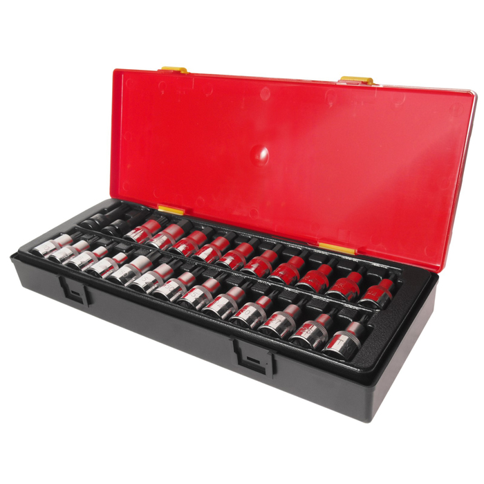 Набор бит-головок JTC-K4251, 1/2", HEX H4-H14, TORX T20-T60, 25шт., кейс