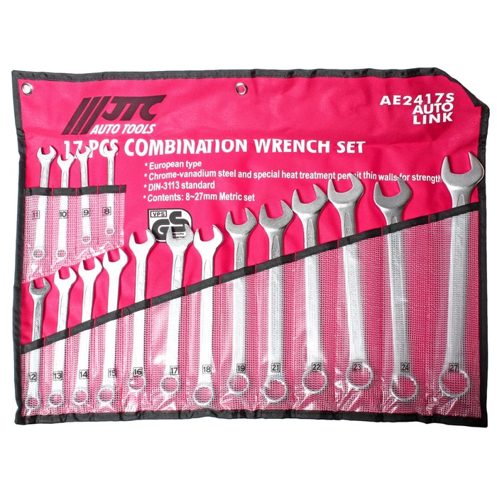 Набор ключей комбинированных JTC-AE2417S, 17 предметов