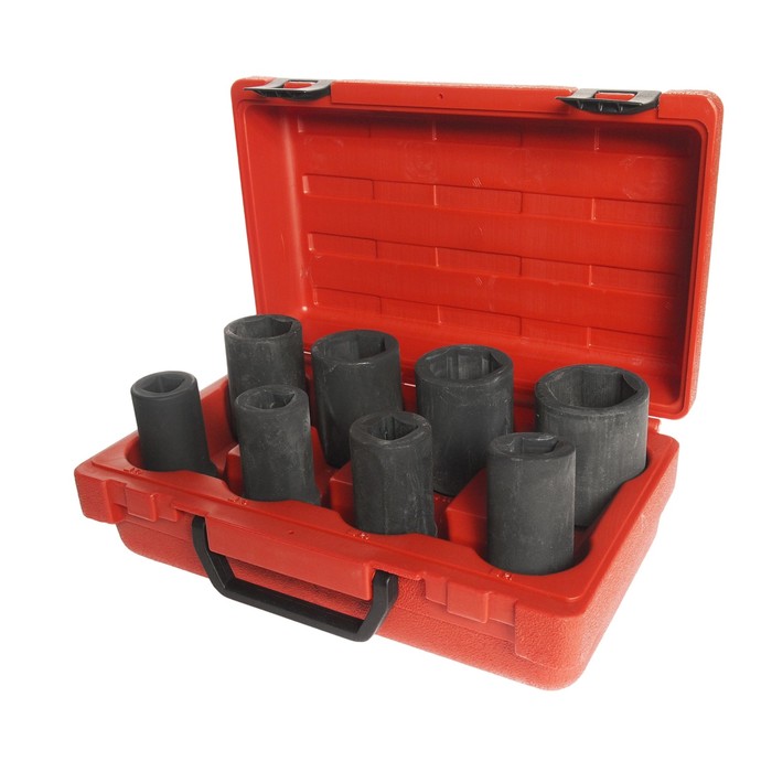 Набор головок торцевых JTC-J608B, ступичных, 3/4", 8шт, кейс