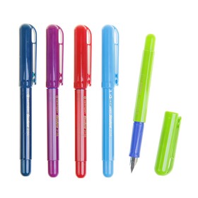 Школьная перьевая ручка, Centropen Student 2156, 0,3 мм, 2 запасных картриджа, синяя, в дисплее Ош