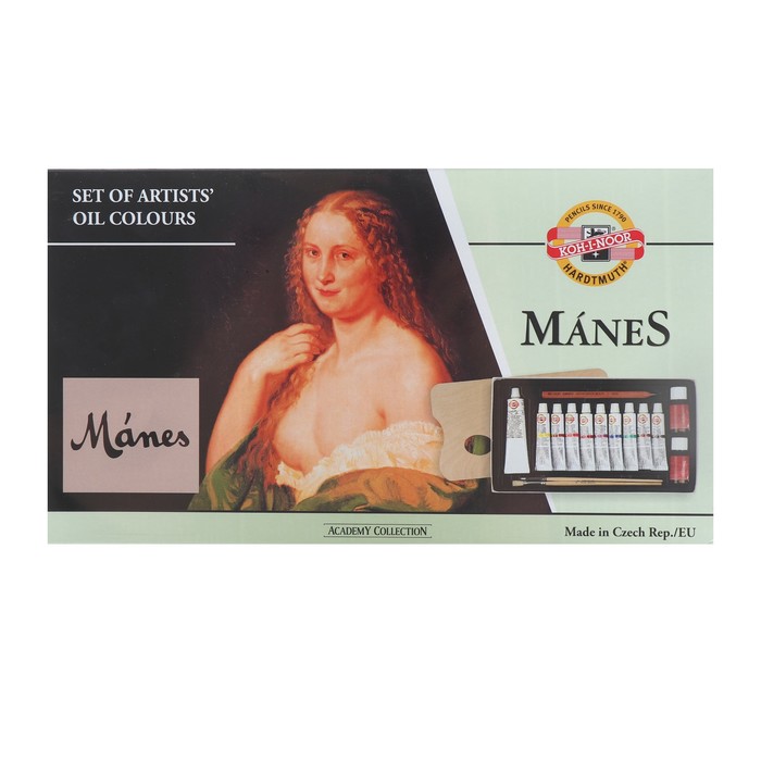 Набор масляных красок 10цв с принадлежностями 161601 K-I-N Manes