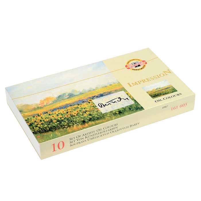 Набор масляных красок 10цв с принадлежностями 161603 K-I-N Impression