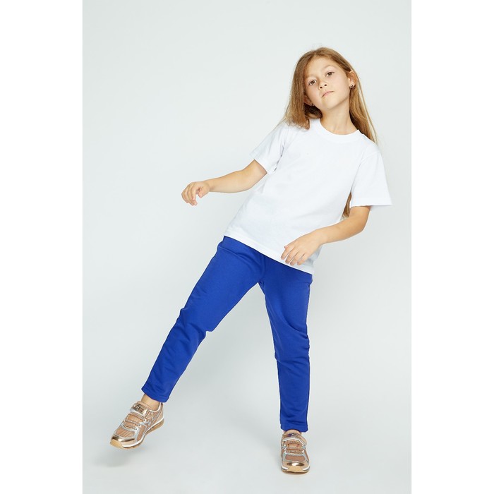 Брюки спортивные для девочки, рост 110 см, цвет синий Fwg-23-1