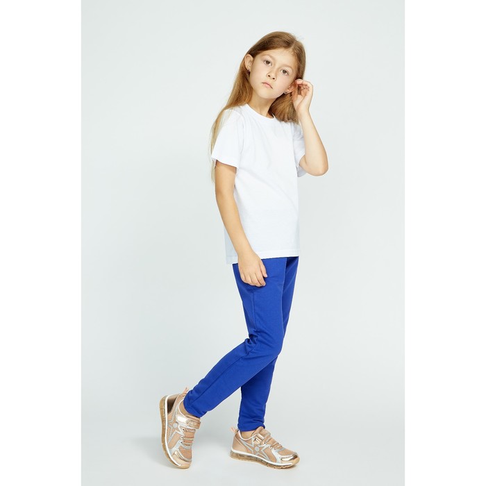 Брюки спортивные для девочки, рост 116 см, цвет синий Fwg-23-1