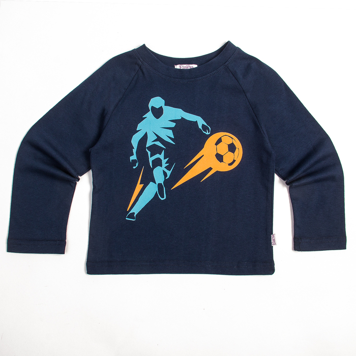 Лонгслив для мальчиков "Футбол", рост 92 см, цвет синий Fwb-14-1_М