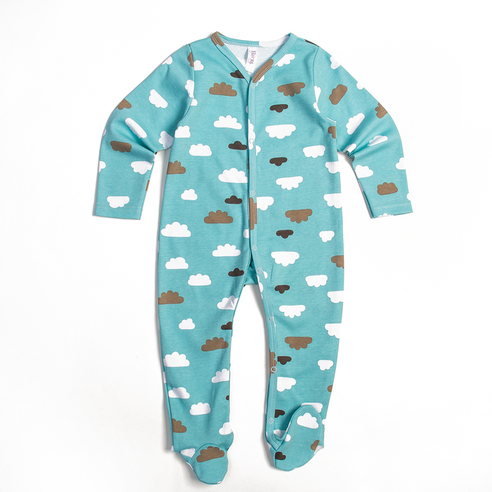 Комбинезон детский, рост 68 см, цвет голубой Bwb-07-2_М